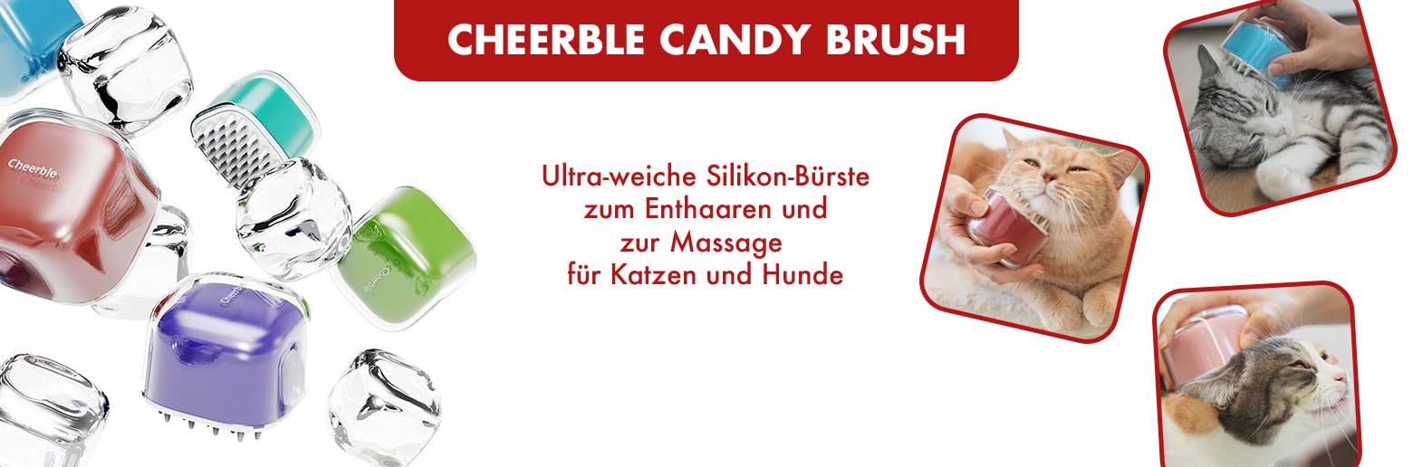     Ultra-weiche Silikon-Bürste zum Enthaaren und zur Massage für Katzen und Hunde