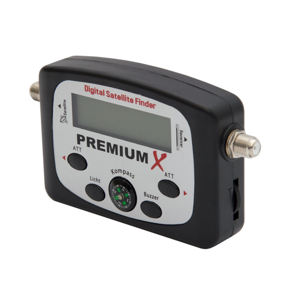 PremiumX PXF21 Digital Sat Finder LCD Display Tonsignal Kompass