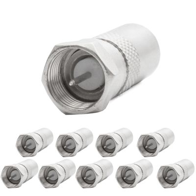 10X Antenne Koaxial Adapter,IEC-Stecker auf F-Buchse I3C4