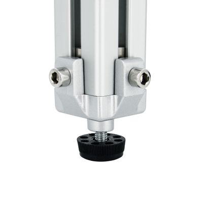 4X Stellfuß Fußverbinder 40x40mm - Aluminium Nivellierfuß Mit M8 Gewinde