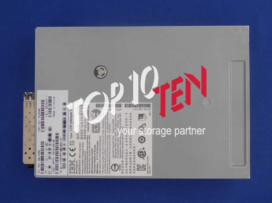 IBM 38L7458 LTO-7 HH FC 8Gb Tape Drive 6TB 15TB