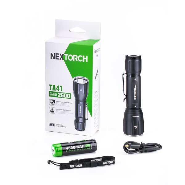 NEXTORCH TA41 Hunting LED Flashlight with 2600 ANSI Lumens Quick