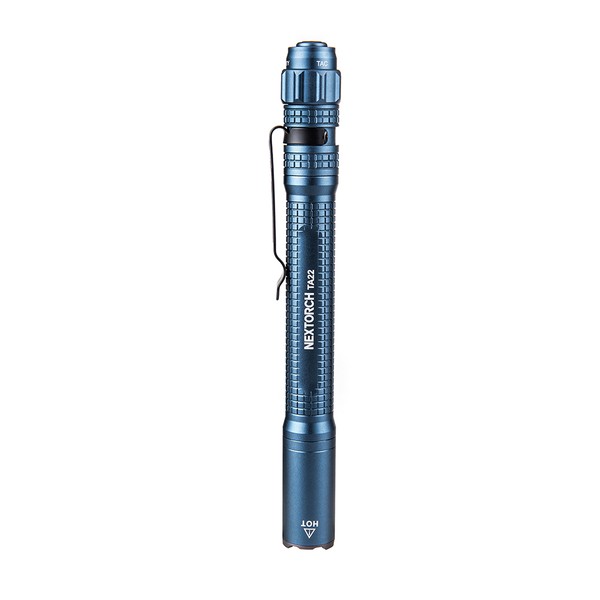 NEXTORCH TA22 - "BLAU" Slim Line Tactical LED Stift-Taschenlampe, 850 Lumen, Kopf mit Nano- Keramik Glasbrecher, Stroboskopfunktion NEXTORCH TA22 - "BLAU" Slim Line Tactical LED Stift-Taschenlampe, 850 Lumen, Kopf mit Nano- Keramik Glasbrecher, Stroboskopfunktion