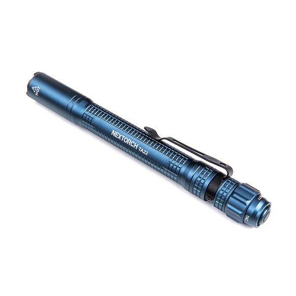 NEXTORCH TA22 - "BLAU" Slim Line Tactical LED Stift-Taschenlampe, 850 Lumen, Kopf mit Nano- Keramik Glasbrecher, Stroboskopfunktion NEXTORCH TA22 - "BLAU" Slim Line Tactical LED Stift-Taschenlampe, 850 Lumen, Kopf mit Nano- Keramik Glasbrecher, Stroboskopfunktion