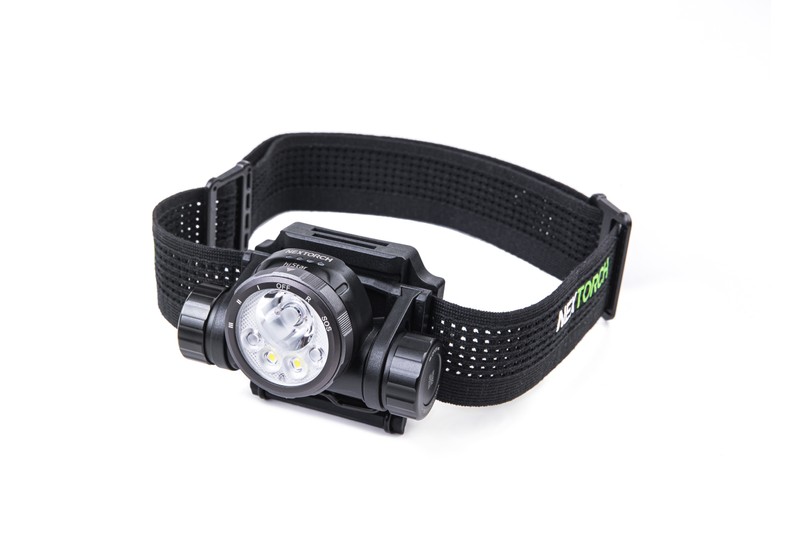 NEXTORCH hiStar-TAC - Ultraleichte, taktische LED-Helmlampe mit 2300 Lumen, 256m Leuchtweite, mehreren Lichtquellen für NVG-Montage NEXTORCH hiStar-TAC - Ultraleichte, taktische LED-Helmlampe mit 2300 Lumen, 256m Leuchtweite, mehreren Lichtquellen für NVG-Montage
