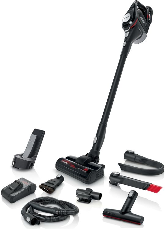 BOSCH BSS825CARP Unlimited 8 Gen 2 Akku Staubsauger (kabellos, beutellos, 18 V, schnellladen, mit Stiel)