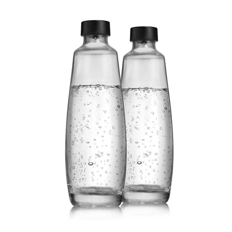 Glasflasche DUO 1 l 2er-Pack B-Ware