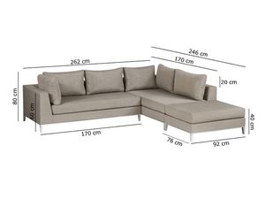 Gartenmöbel - Chill-Lounge Living Casablanca Lounge Set - taupe