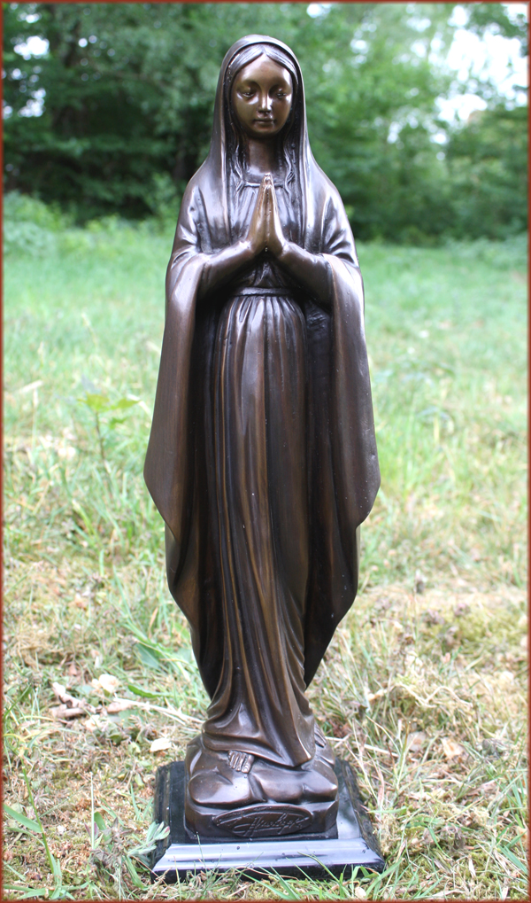 Bronzefigur heilige Mutter Gottes Maria | Bronzeskulpturen.com