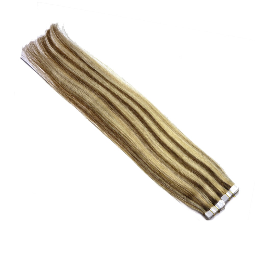10 Echthaar 40cm Tape In Extensions 20g zum Kleben 10061