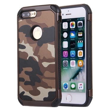 Outdoor Case für Apple iPhone 8 PLUS 7 PLUS TPU Hybrid Tarn Camouflage