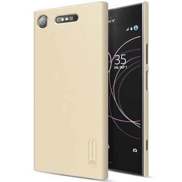 NILLKIN Hard Case für Sony Xperia XZ1 Super Frosted, Farbe: Gold