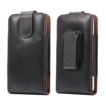 Universal Holster Gürtelclip Magnet Echt Leder für iPhone XS X Galaxy S9 S8 S7 S6 Edge J3
