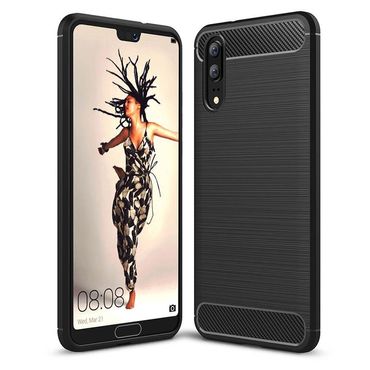 TPU Case für Huawei P20 Carbon Skin Brushed