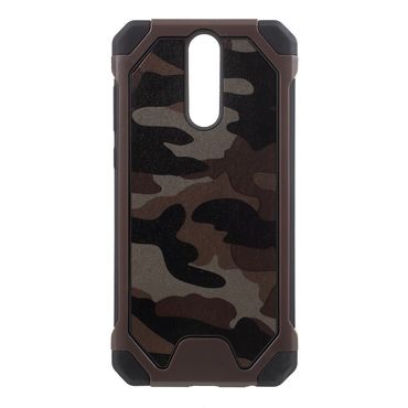 Outdoor Case für Huawei Mate 10 LITE TPU Hybrid Camouflage, Farbe: Braun