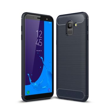 TPU Case für Samsung Galaxy J6 (2018) Carbon Skin Brushed
