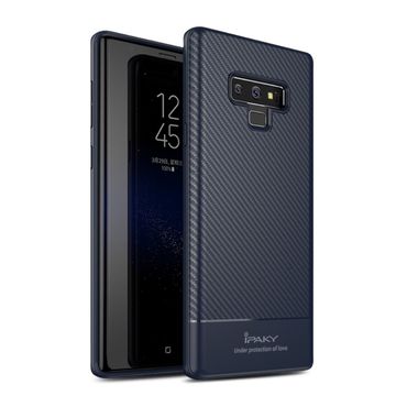 IPAKY TPU Case für SAMSUNG GALAXY NOTE 9 Carbon Fiber Muster Texture Hülle Cover