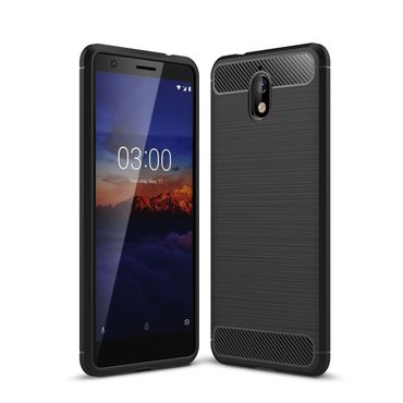 TPU Case für Nokia 3.1 (2018) Carbon Skin Brushed