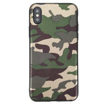 TPU Case für Apple iPhone XS X Flexi Camouflage Muster