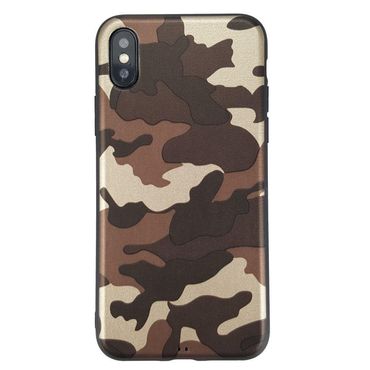 TPU Case für Apple iPhone XS X Flexi Camouflage Muster