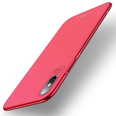 MSVII Hard Case für Apple iPhone XS MAX ultradünne PC Handyhülle, Farbe: Rot