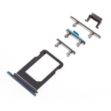 Sim Tray + Button Set für Apple iPhone X Mute Power Volume Tasten Halter Slot