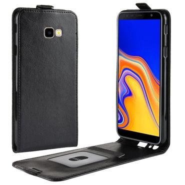 Flip Case für Samsung Galaxy J4+ (2018) Crazy Horse Card Slot