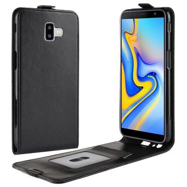 Flip Case für Samsung Galaxy J6+ (2018) Crazy Horse Card Slot