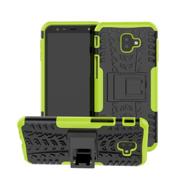 Outdoor Case Tire Rutschfest Kickstand Reifen Hülle für Samsung Galaxy J6+ 2018