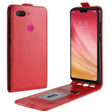 Flip Case für Xiaomi Mi 8 LITE Crazy Horse Card Slot