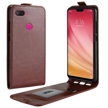 Flip Case für Xiaomi Mi 8 LITE Crazy Horse Card Slot