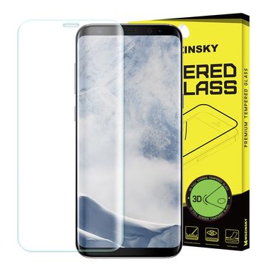 WOZINSKY Schutzglas für Samsung Galaxy S9+ PLUS Full Cover Curved Tempered Glass