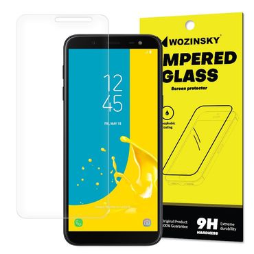 WOZINSKY Schutzglas Folie Tempered Glass Protector für Samsung Galaxy J6 2018