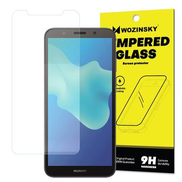 WOZINSKY Schutzglas Folie Tempered Glass Screen Protector 9H für Huawei Y5 2018