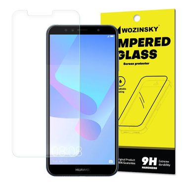 WOZINSKY Schutzglas Folie Tempered Glass Screen Protector 9H für Huawei Y6 2018