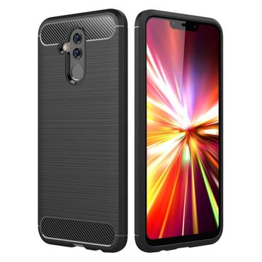 TPU Case für Huawei Mate 20 LITE Carbon Skin Brushed