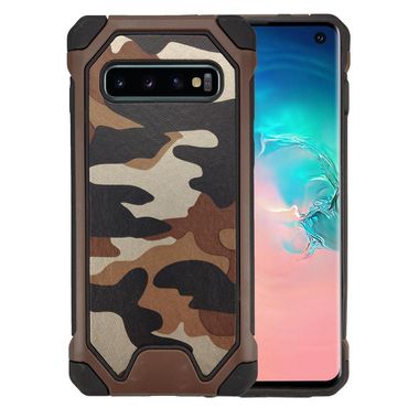 Outdoor Case für Samsung Galaxy S10 TPU Hybrid Camouflage