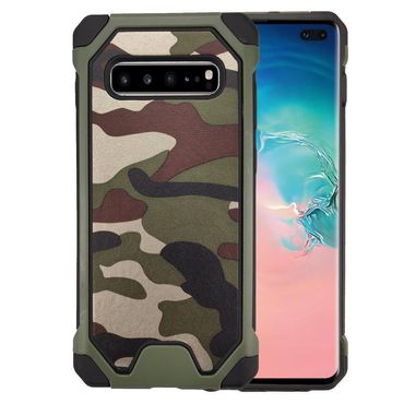 Outdoor Case für Samsung Galaxy S10+ TPU Hybrid Camouflage