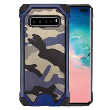 Outdoor Case für Samsung Galaxy S10+ TPU Hybrid Camouflage