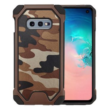 Outdoor Case für Samsung Galaxy S10e TPU Hybrid Camouflage