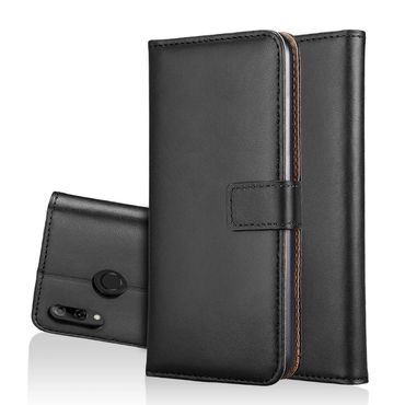 Wallet Case für Huawei P SMART 2019 Genuine Split Echt Leder Tasche