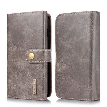 DG.MING Wallet Case für Samsung Galaxy S10 Echt Leder Brief Tasche 2in1 Etui Hülle