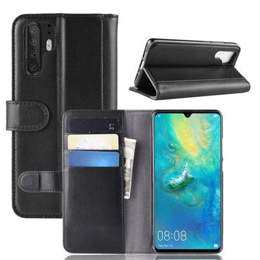 Wallet Case für Huawei P30 PRO Echt Leder Innenfach Handy Tasche