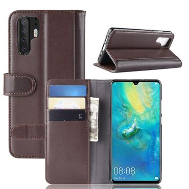 Wallet Case für Huawei P30 PRO Echt Leder Innenfach Handy Tasche