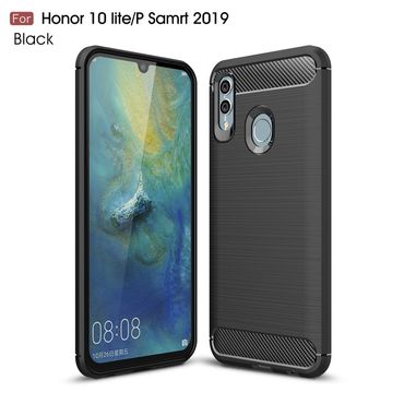 TPU Case für Huawei P SMART 2019 Carbon Skin Brushed Hülle