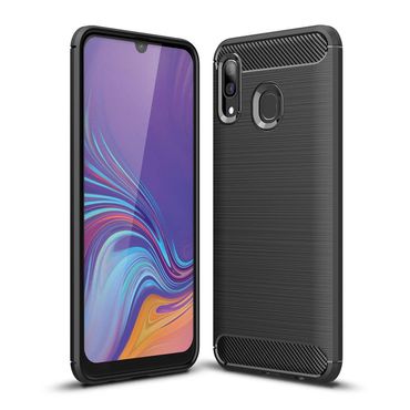 TPU Case für Samsung Galaxy A40 Carbon Skin Brushed Hülle