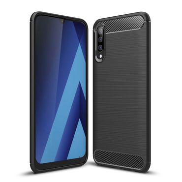 TPU Case für Samsung Galaxy A70 Carbon Skin Brushed Hülle
