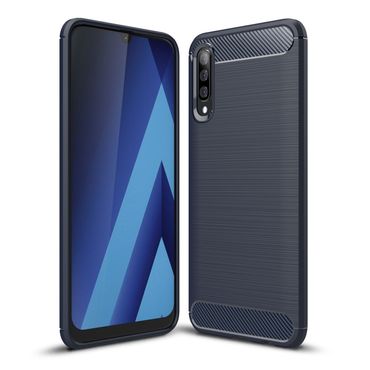 TPU Case für Samsung Galaxy A70 Carbon Skin Brushed Hülle
