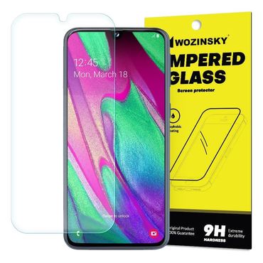 WOZINSKY Schutzglas Folie Tempered Glass Protector Film für Samsung Galaxy A40