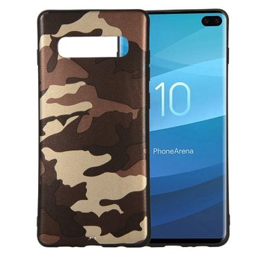 TPU Case für Samsung Galaxy S10+ PLUS Camouflage Muster Flexi Handyhülle